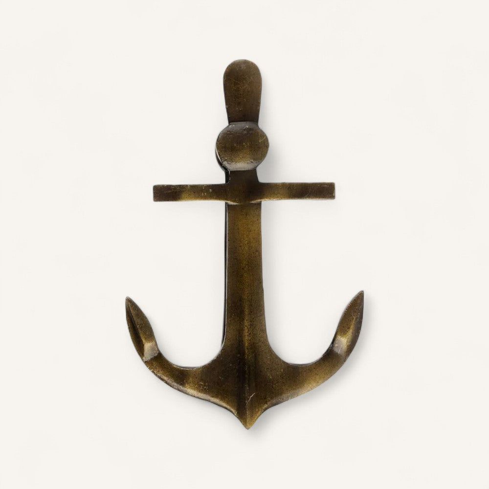 Antiqued Brass Anchor Door Knocker