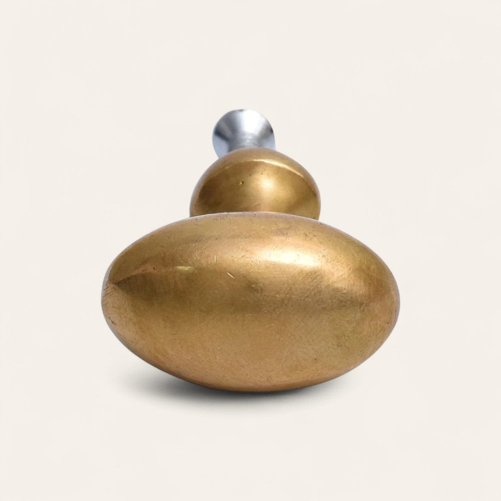 Antiqued Brass Oval Knob
