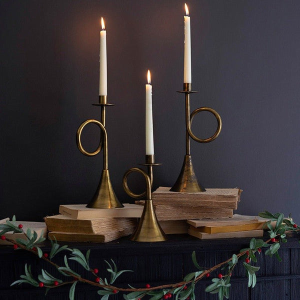 antiqued-brass-trumpet-taper-