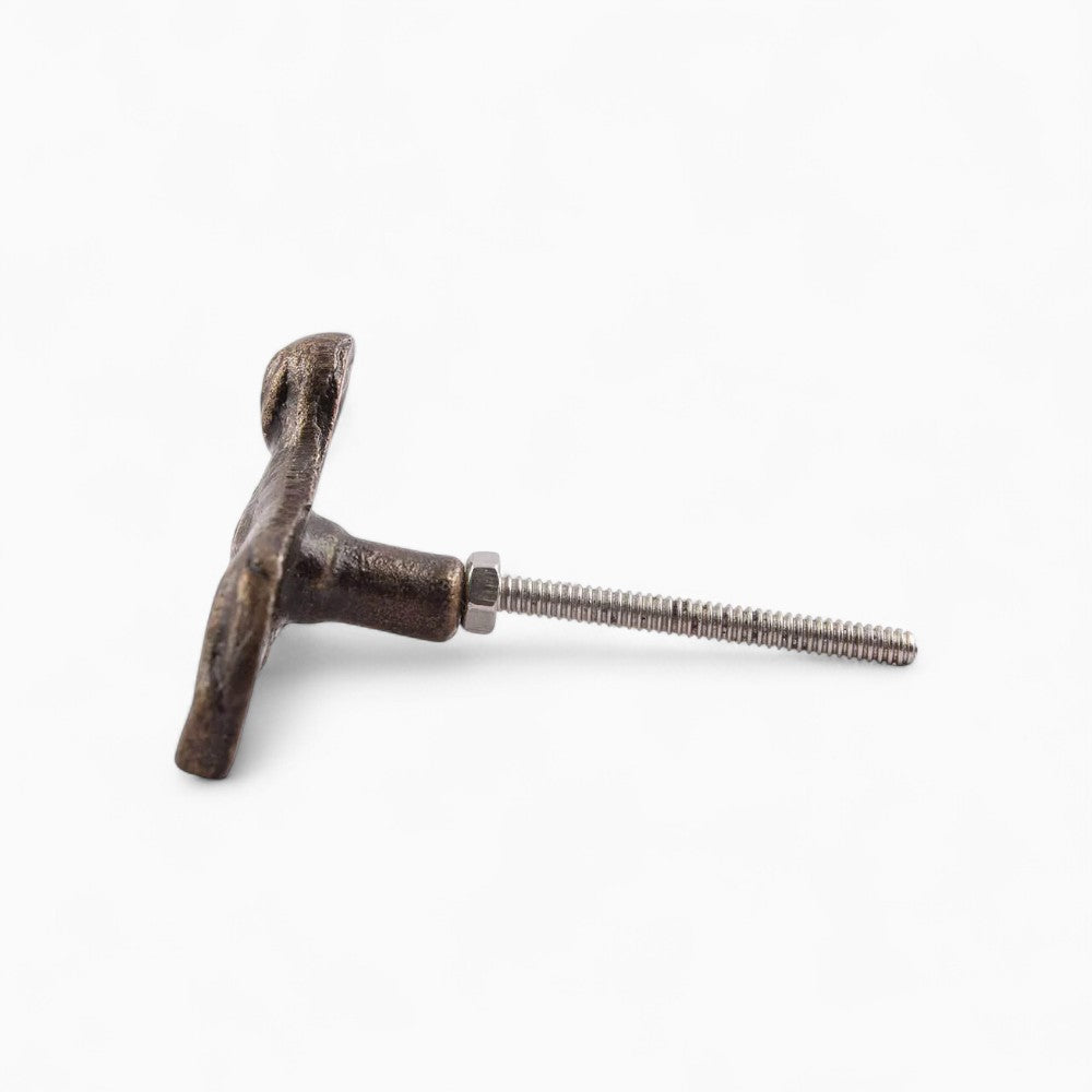 Antiqued Bronze Dachshund Knob