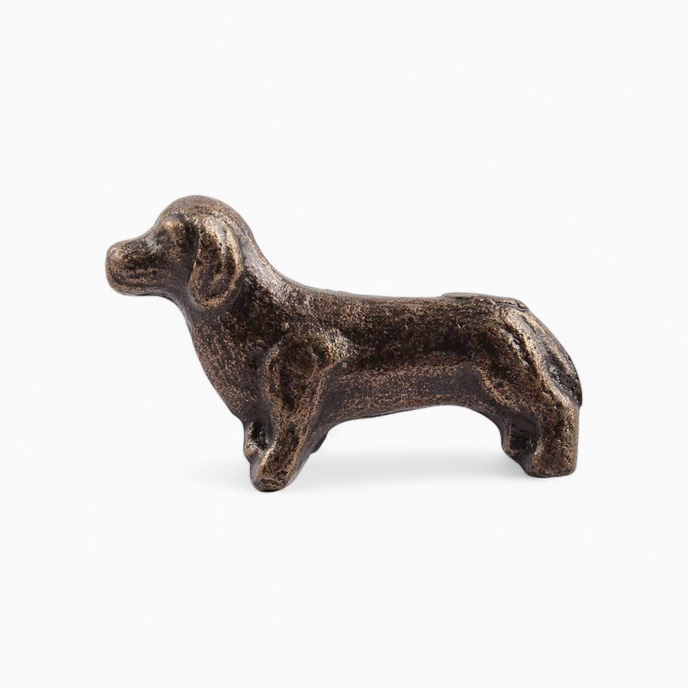 Antiqued Bronze Dachshund Knob