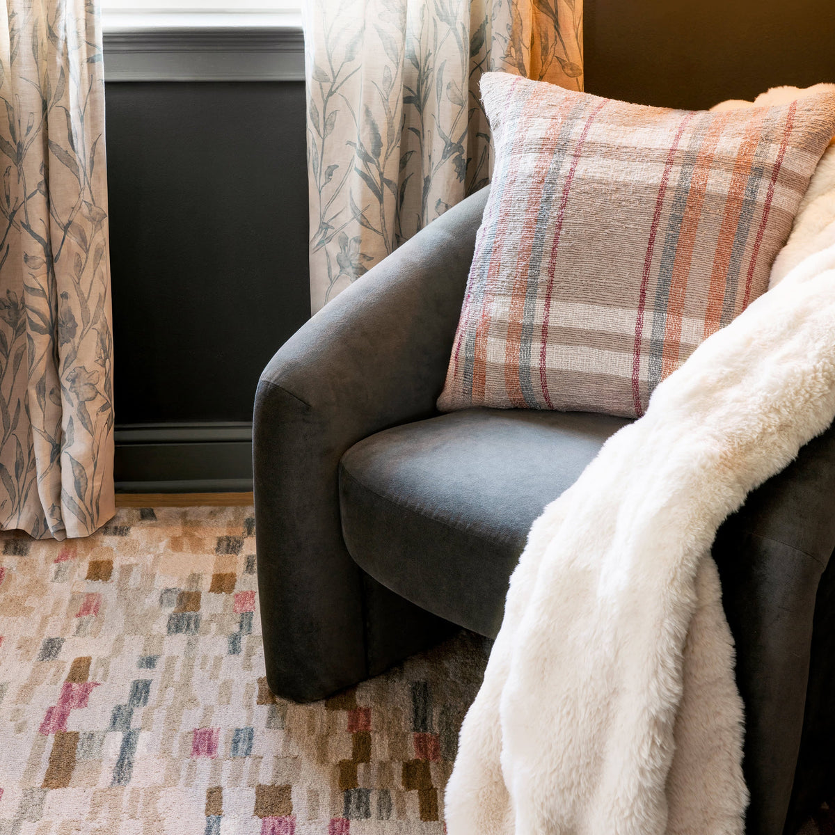 Pine Cone Hill Fab Faux Throw