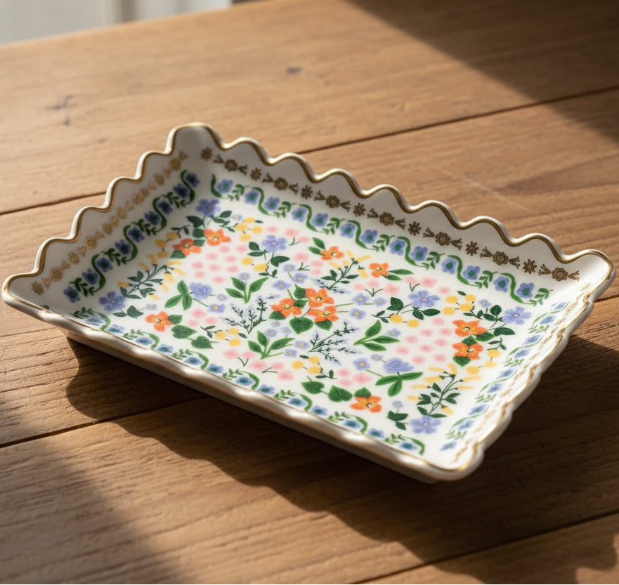 Rifle Paper Co. Wildwood Porcelain Catchall Tray