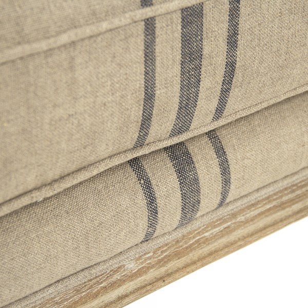 Blue Stripe Louis Club Chair - A Cottage in the City