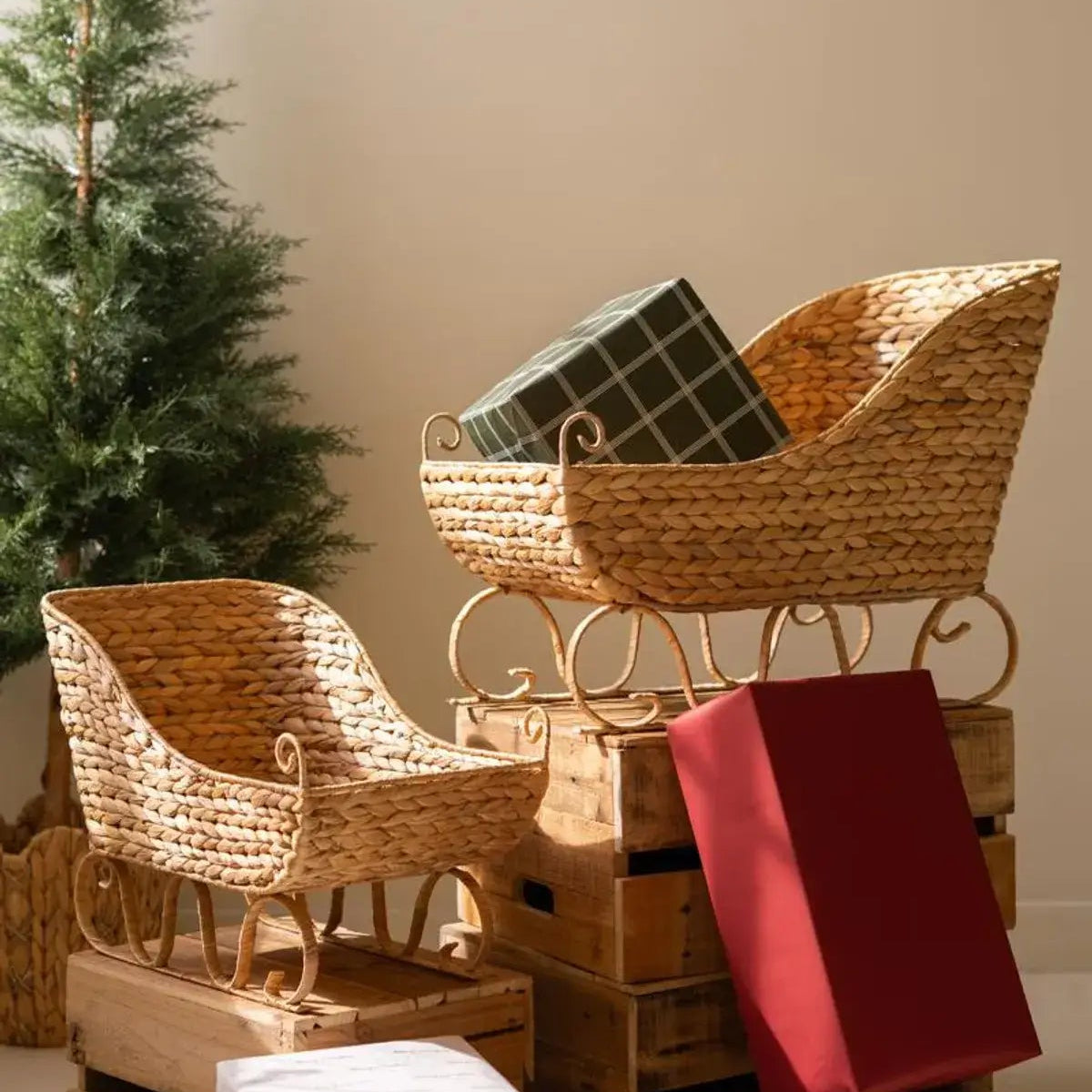 Seagrass Christmas Sleigh Set