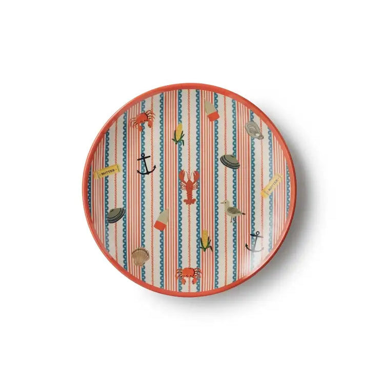 Rifle Paper Co. Seaside Melamine Dessert Plate Set
