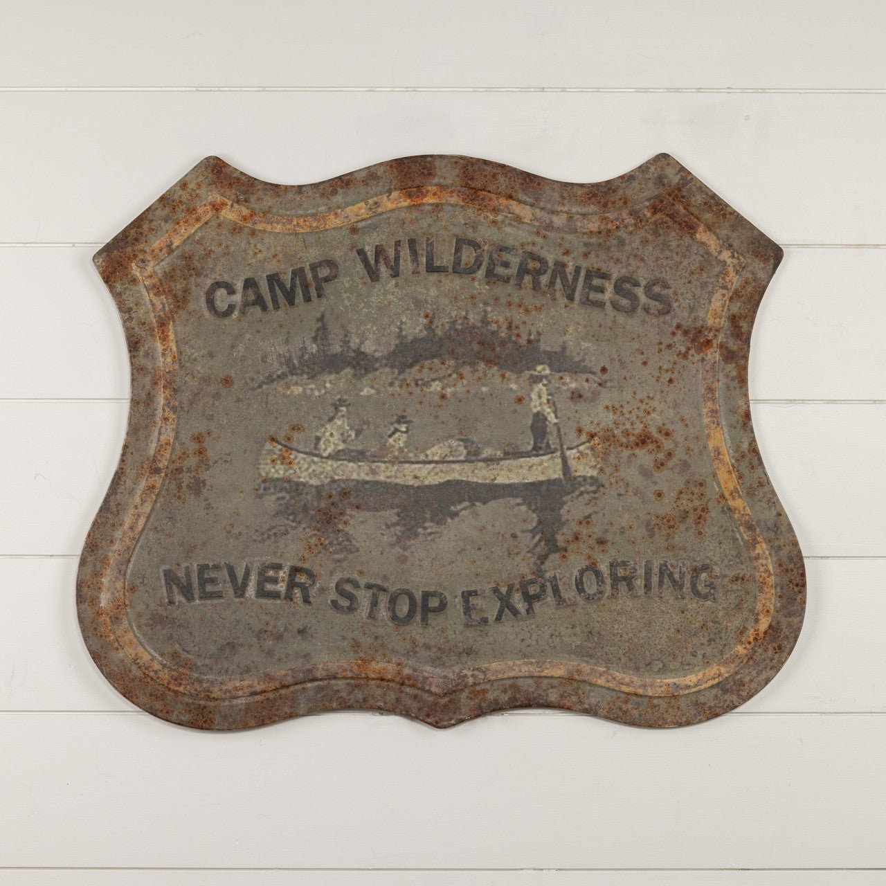 Camp Wilderness Metal Sign - A Cottage in the City
