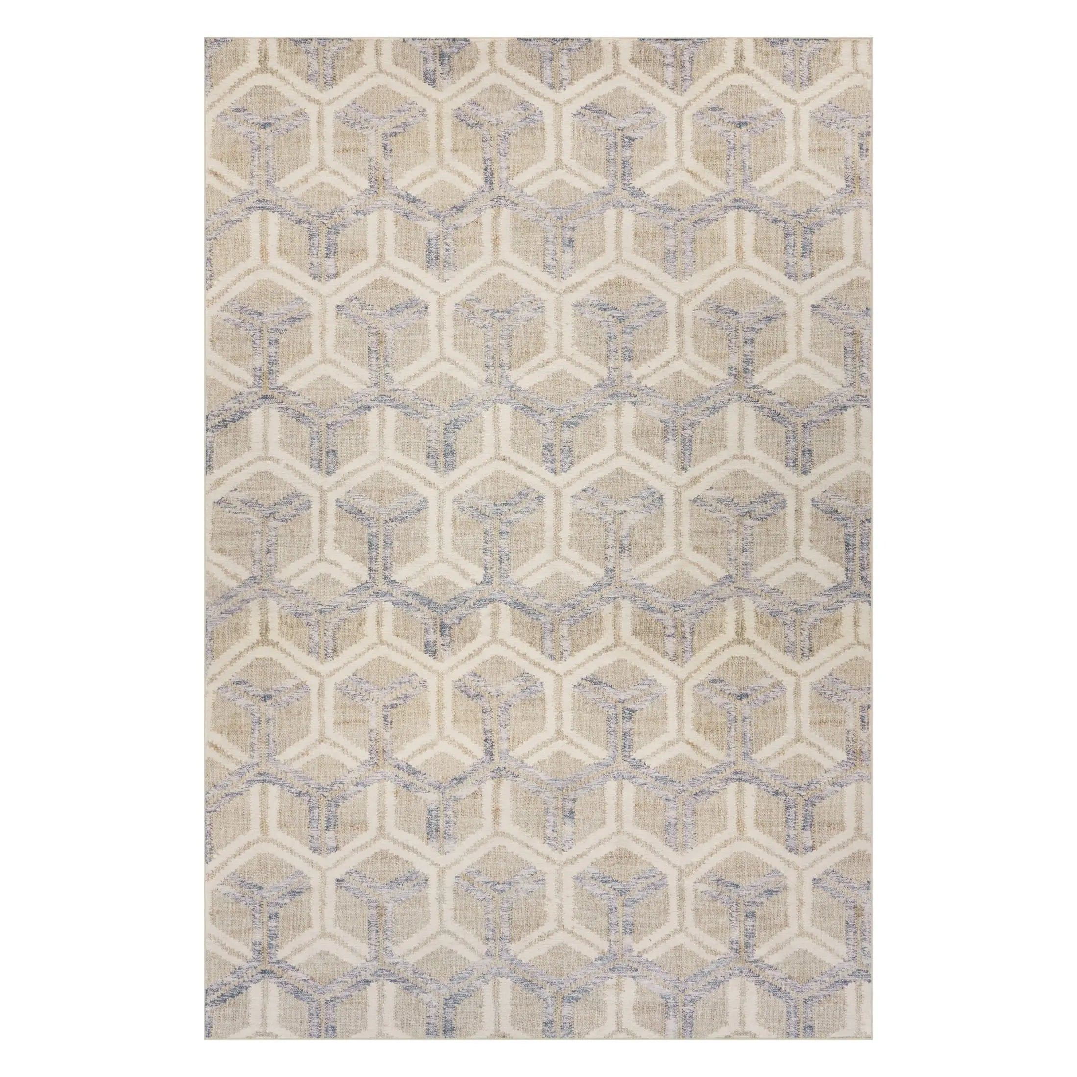 Senava Modern Geometric Washable Rug