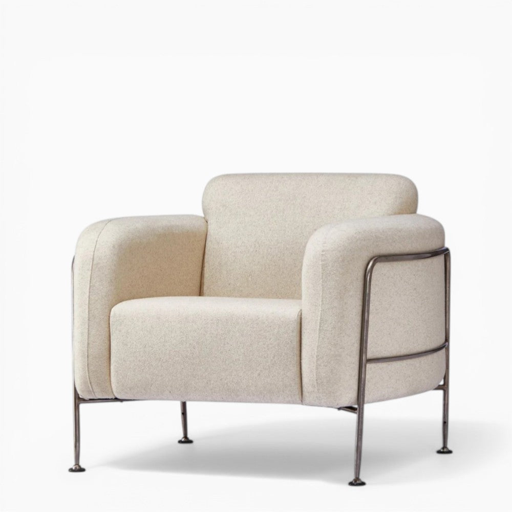 Holland Greige Club Chair