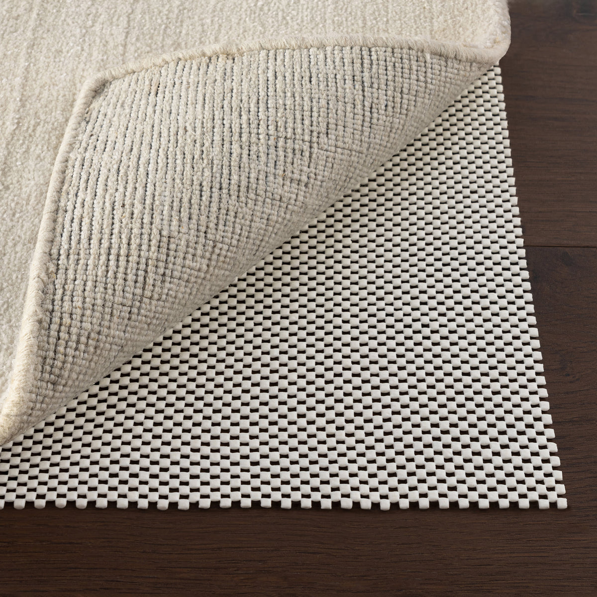 Standard Indoor/Outdoor Rug Pad | White