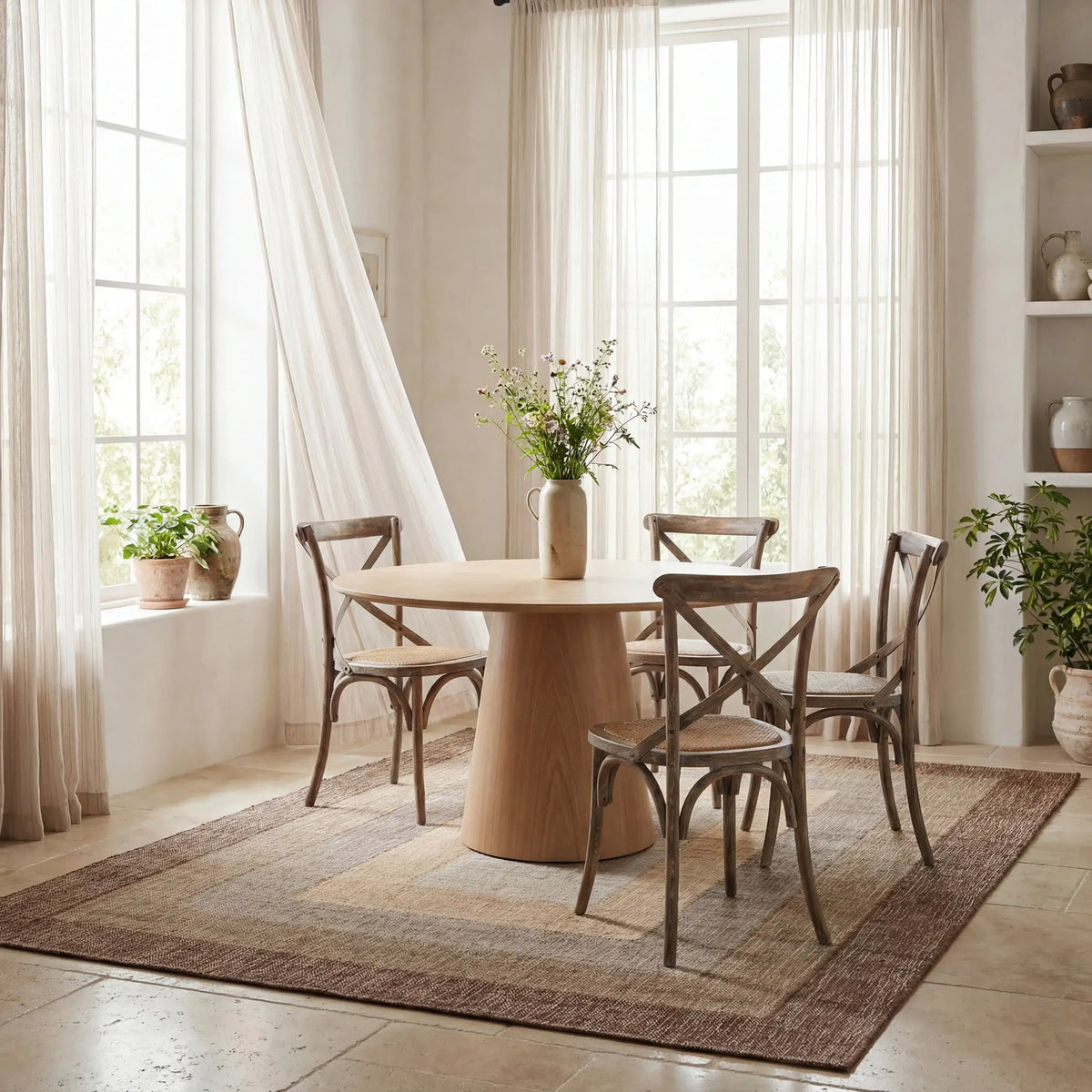 Dash & Albert Tavira Modern Bordered Indoor Rug