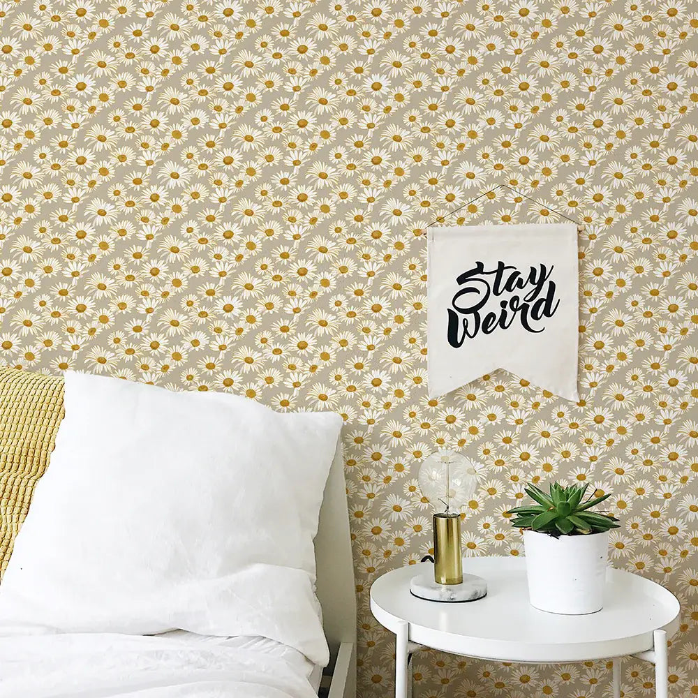Daisies Peel & Stick Wallpaper