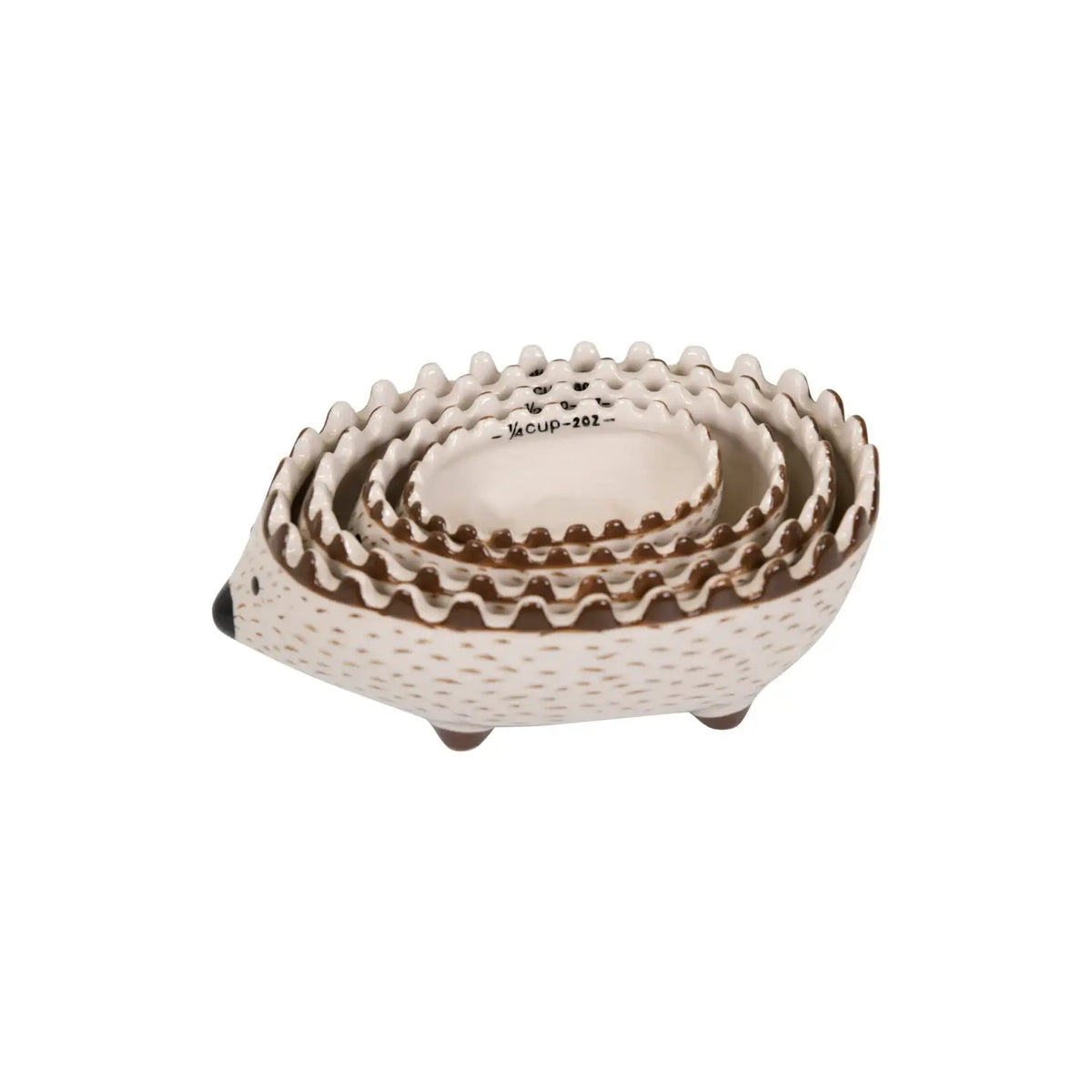 Hand Painted Hedgehog Measuring Cups