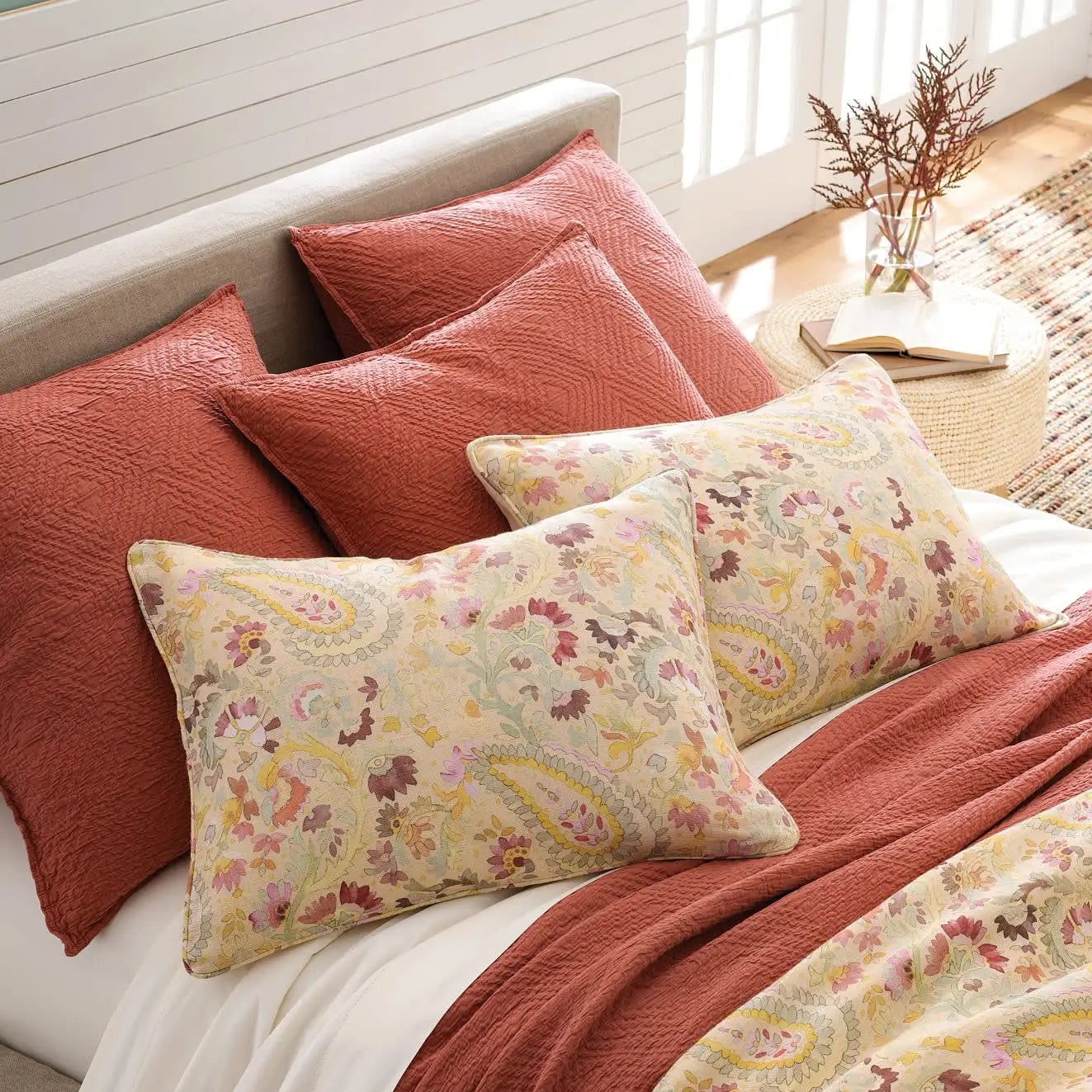 Pine Cone Hill Kerala Matelasse Sham