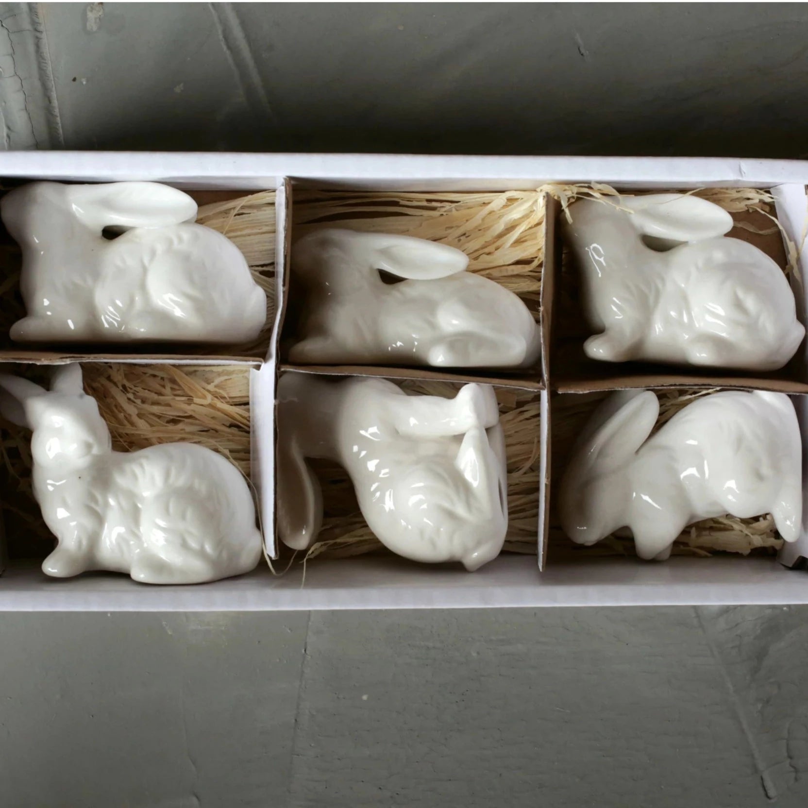 Ceramic Bunnies Boxed Set