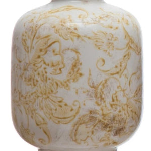 Terra Cotta Floral Pattern Vase