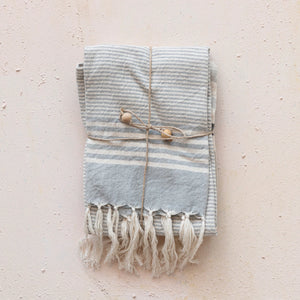 Woven Cotton Striped Tea Towel Gift Set