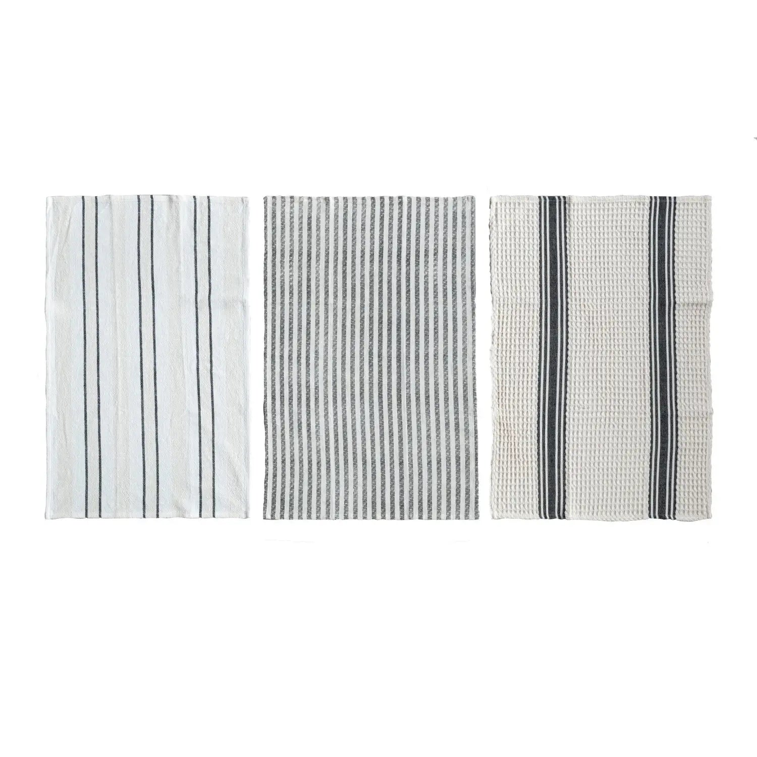Striped Woven Tea Towel Set