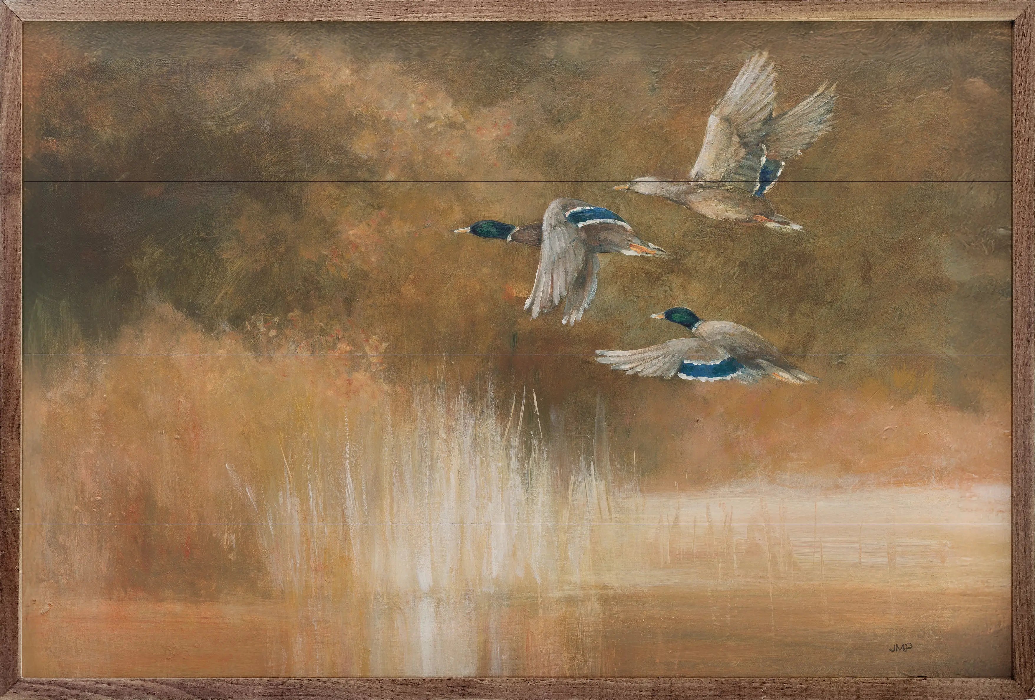 Life On The Lake Wood Framed Print