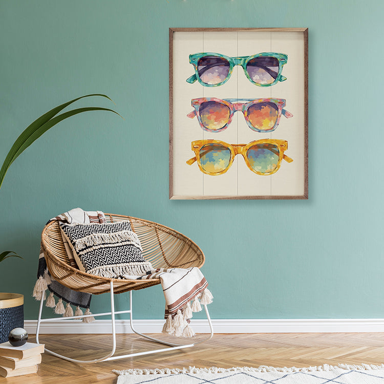 Fun Sunglasses Wood Framed Print