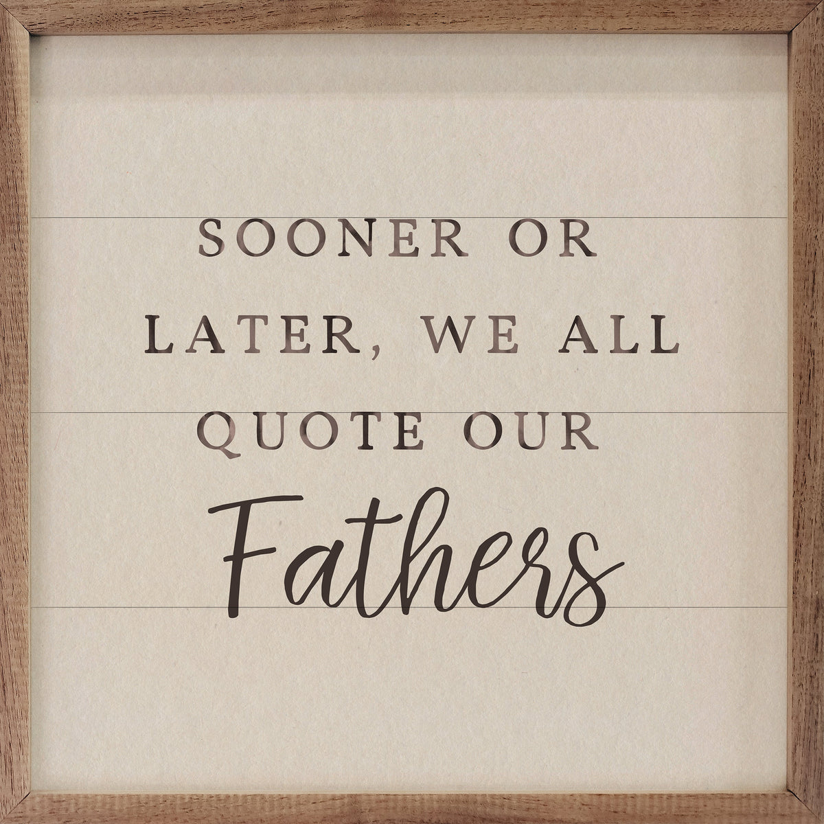 Customized We All Quote Wood Framed Print