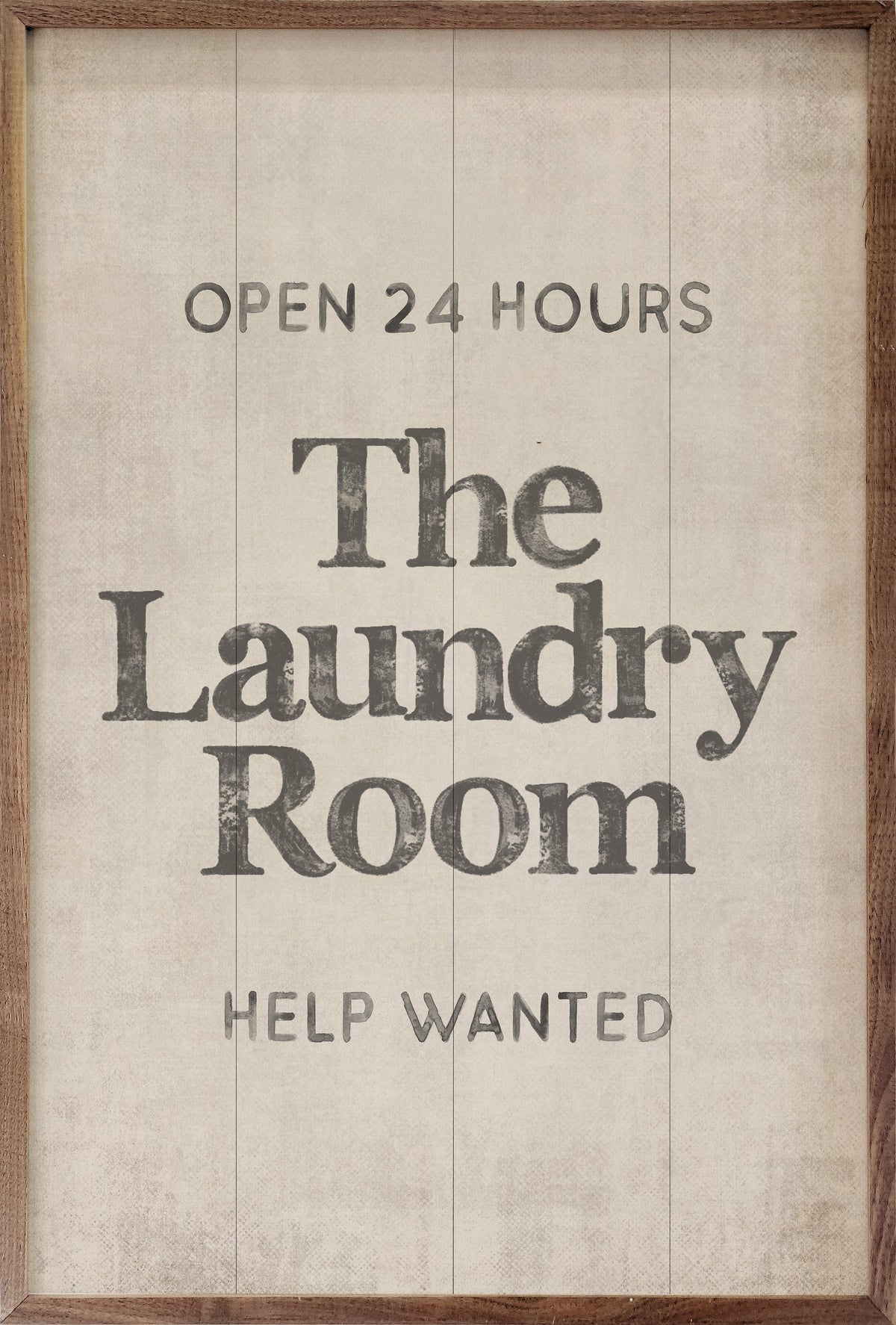 The Laundry Room Wood Framed Print