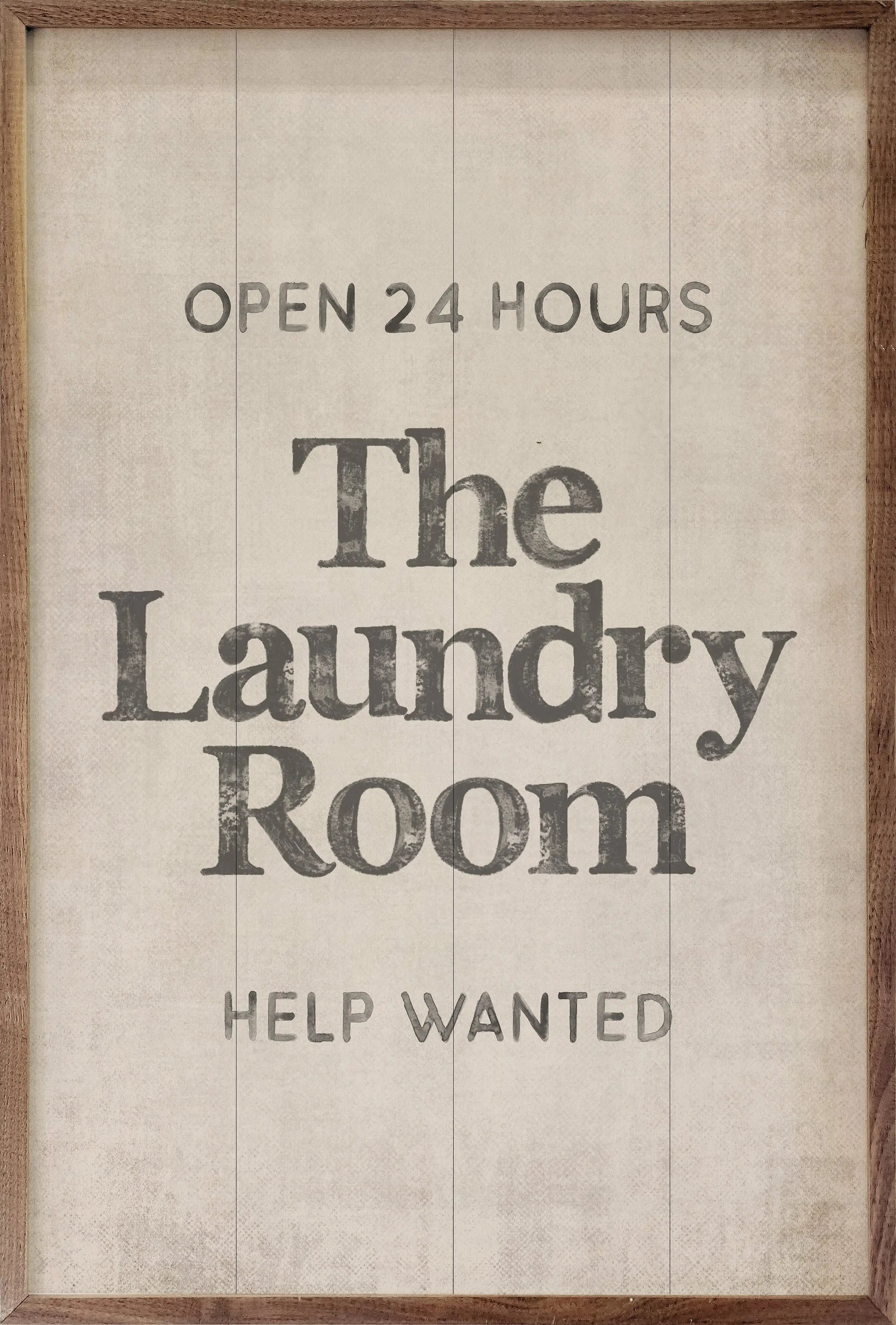 The Laundry Room Wood Framed Print