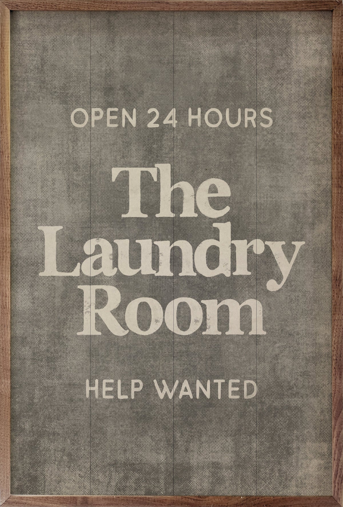 The Laundry Room Wood Framed Print