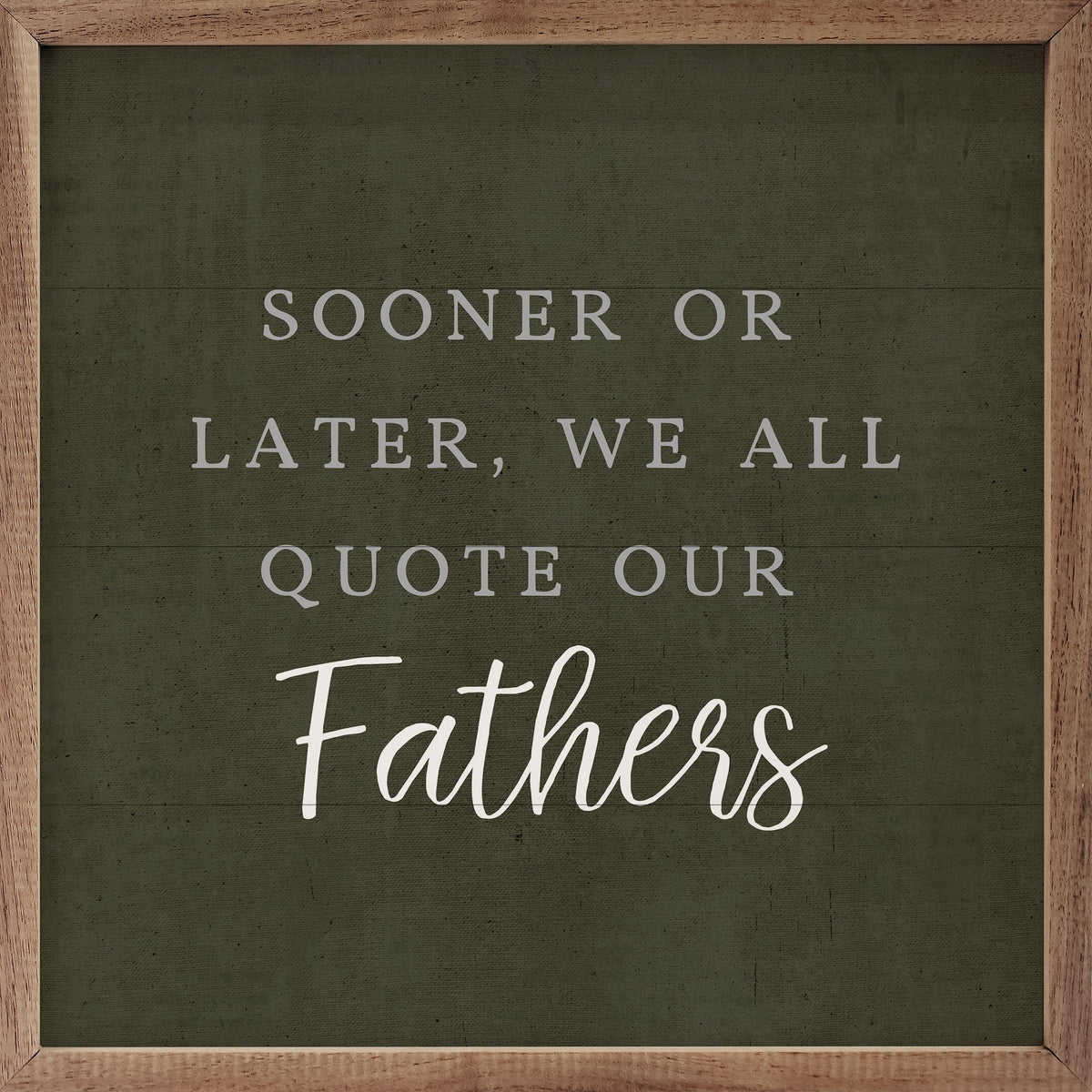 Customized We All Quote Wood Framed Print