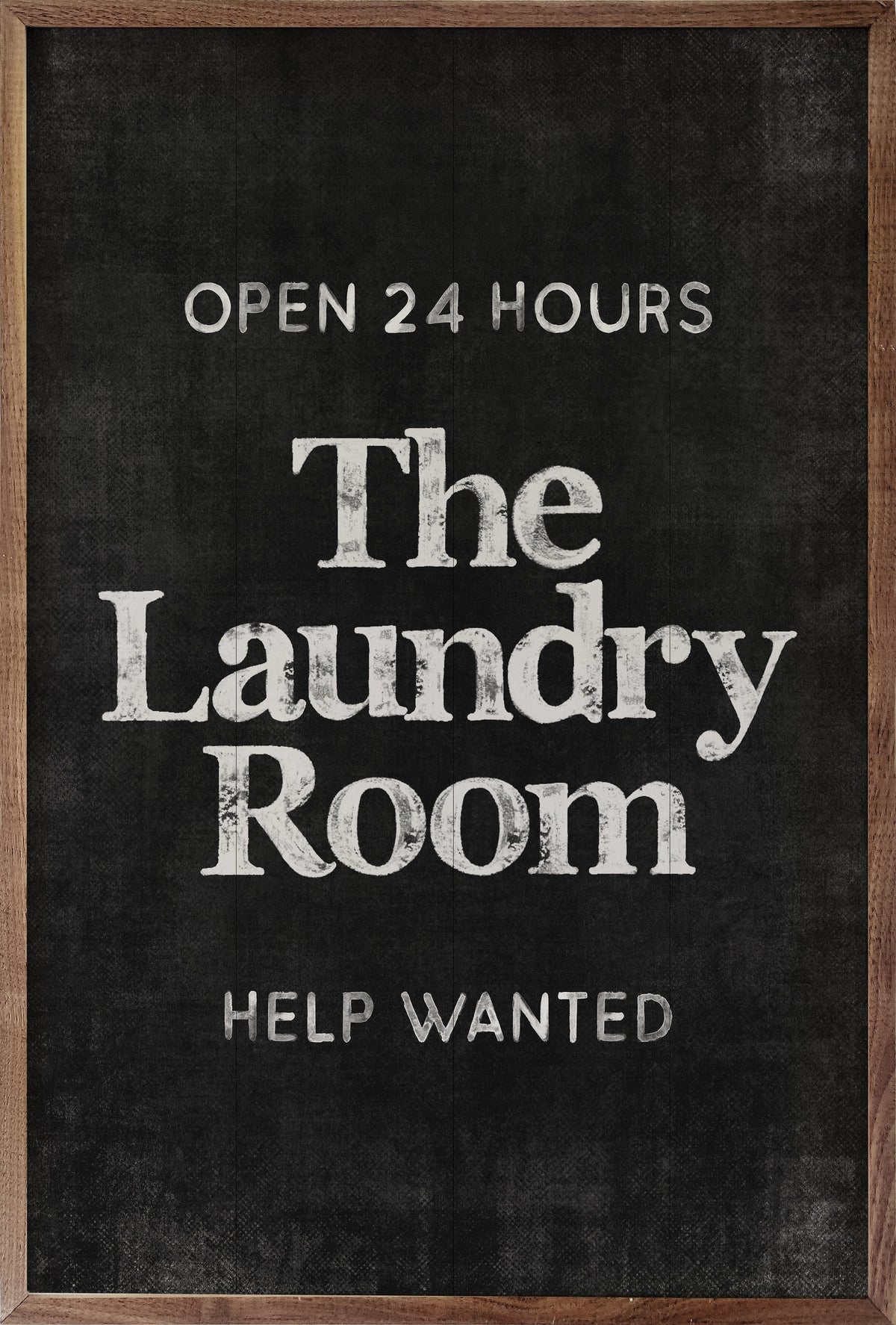 The Laundry Room Wood Framed Print