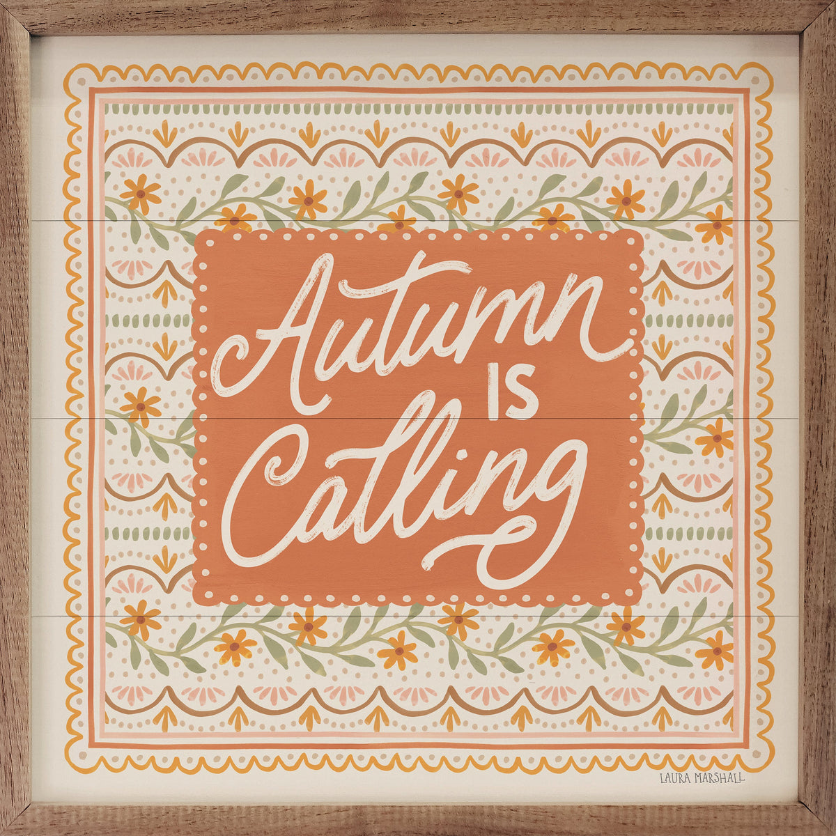 Blooming Autumn IV Wood Framed Print