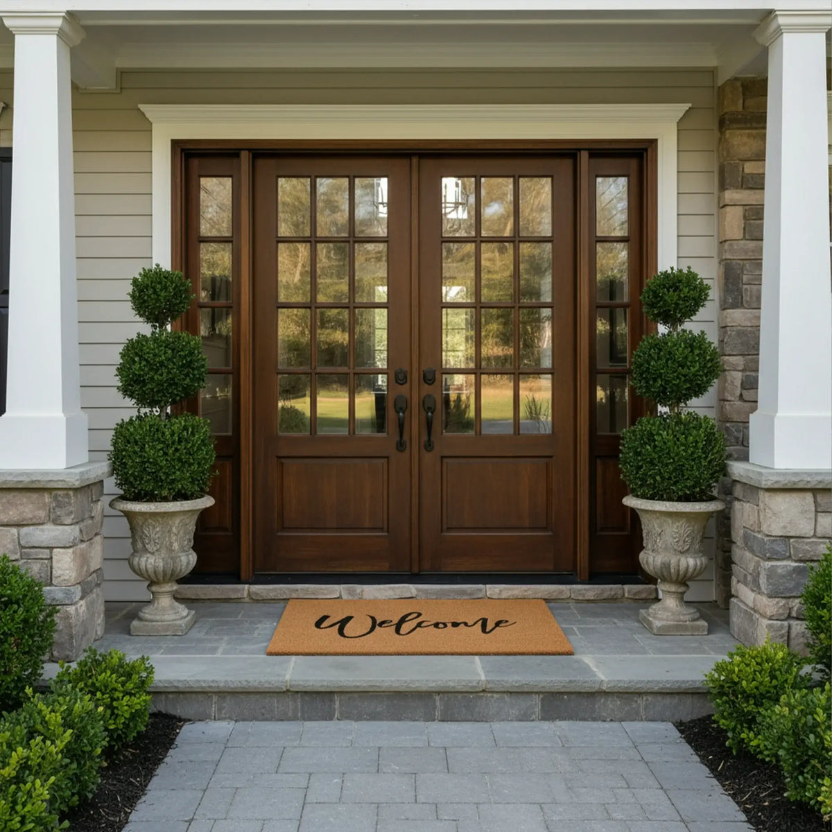 Cursive Welcome Doormat