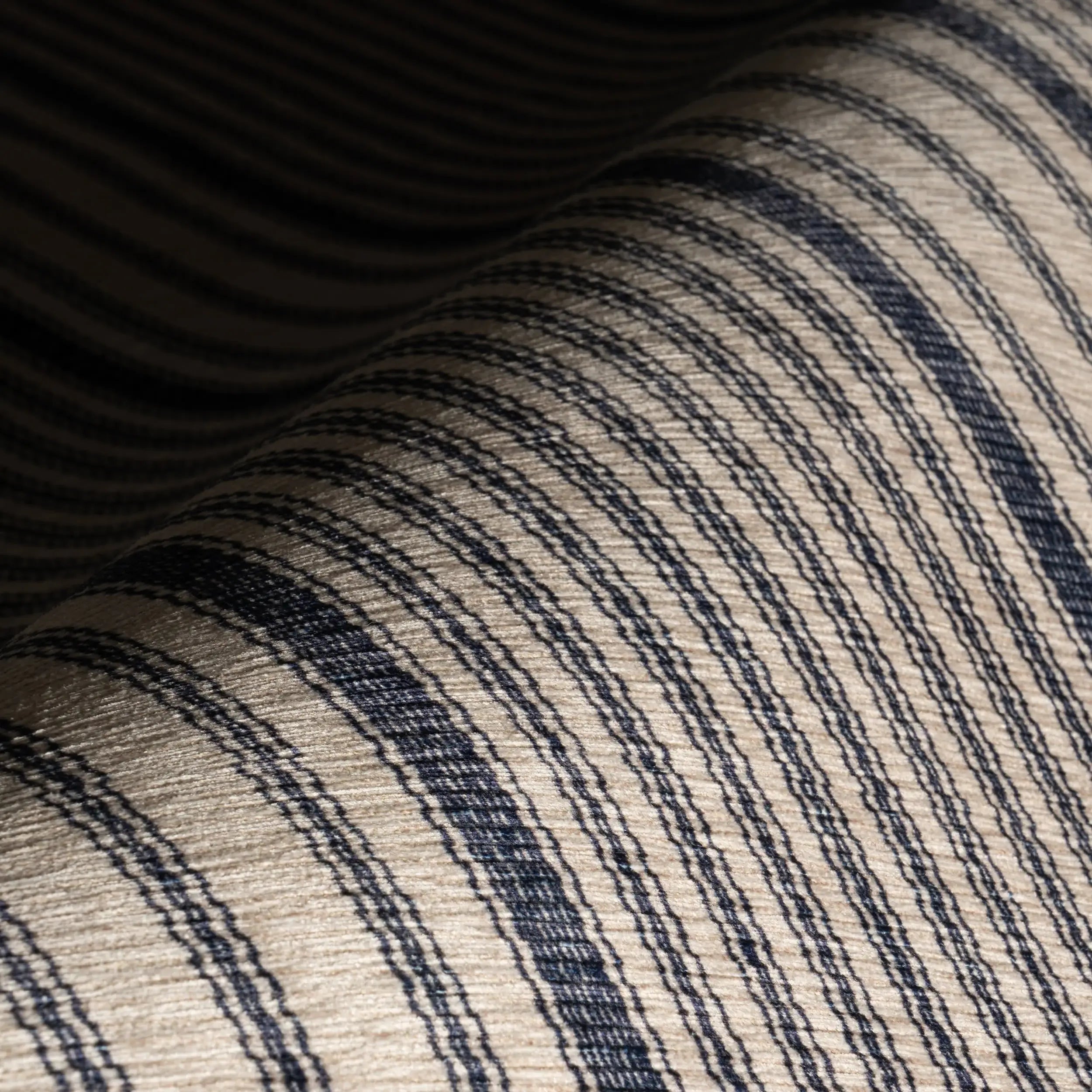 Clemira Coastal Striped Machine Washable Rug