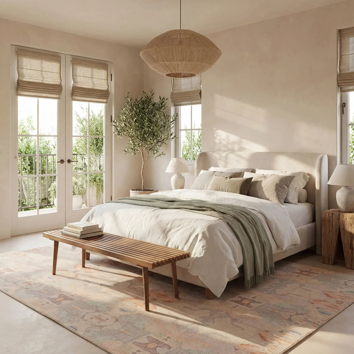 Bize Transitional Abstract Washable Rug