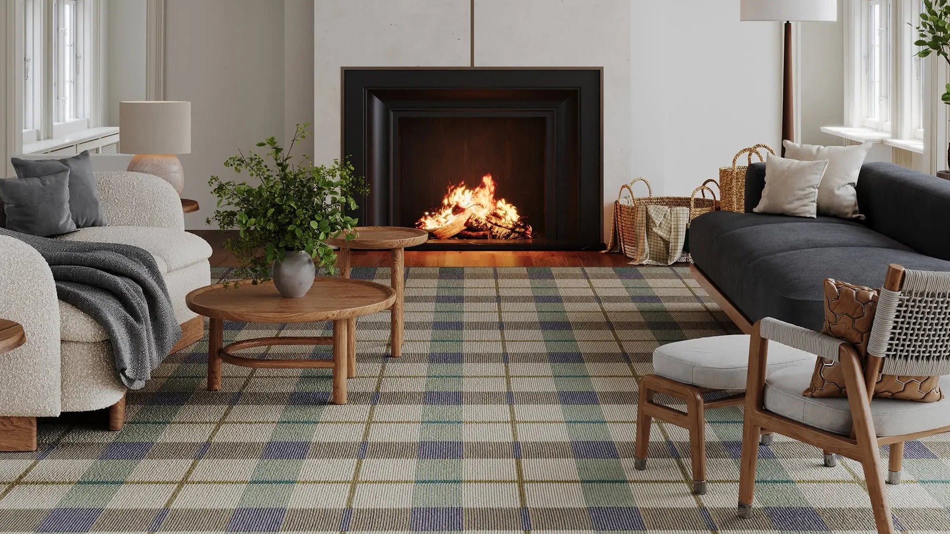 Dash & Albert Sundara Modern Plaid Indoor Rug