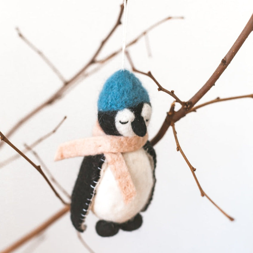 Penguin Felt Ornament