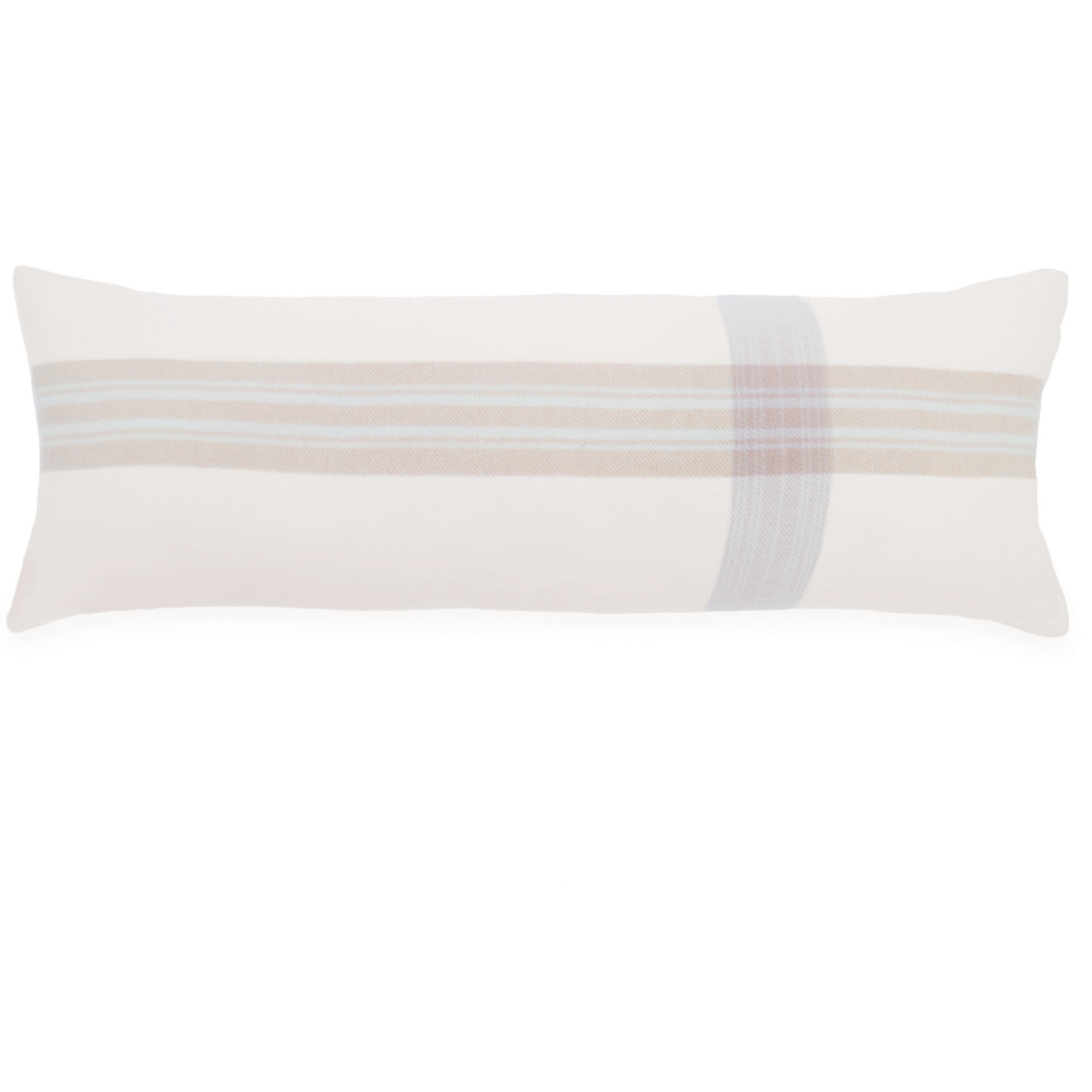 Geneva Ivory Taupe Lumbar Pillow by Pom Pom at Home