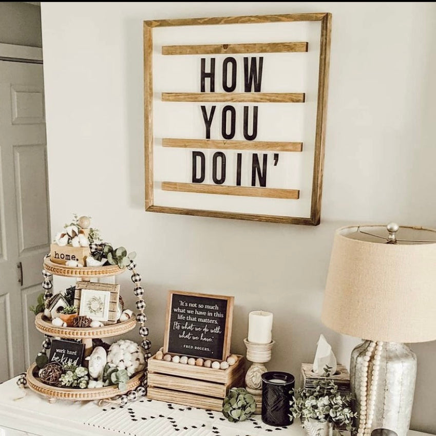 Small Framed Marquee Board