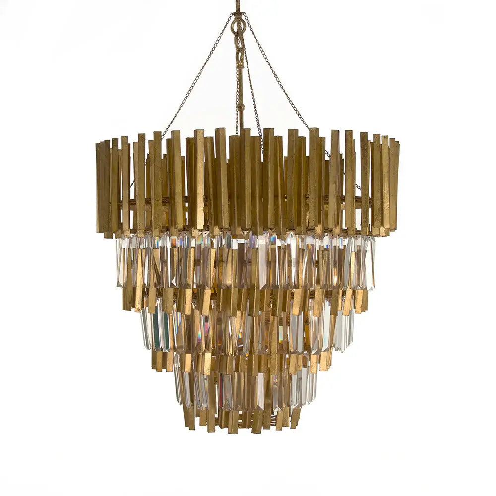 Crystal Four Tier Chandelier