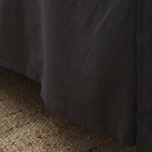 Paneled Crinkled Cotton Bedskirt by Pom Pom At Home