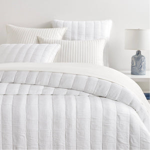 Pine Cone Hill Monet White Quilted Coverlet