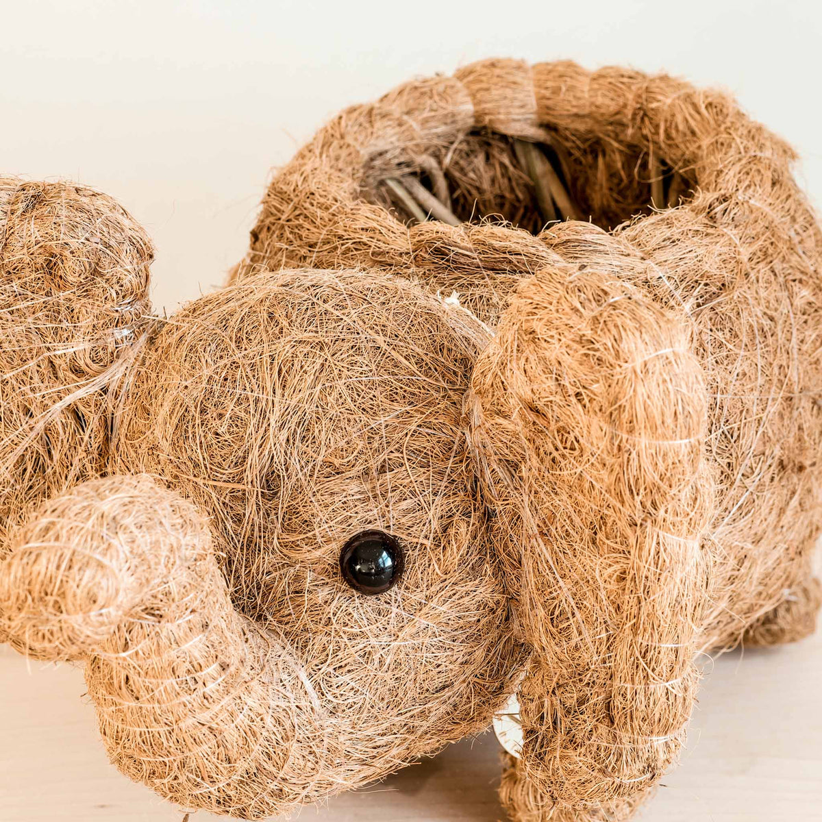 Coco Wicker Elephant Planter