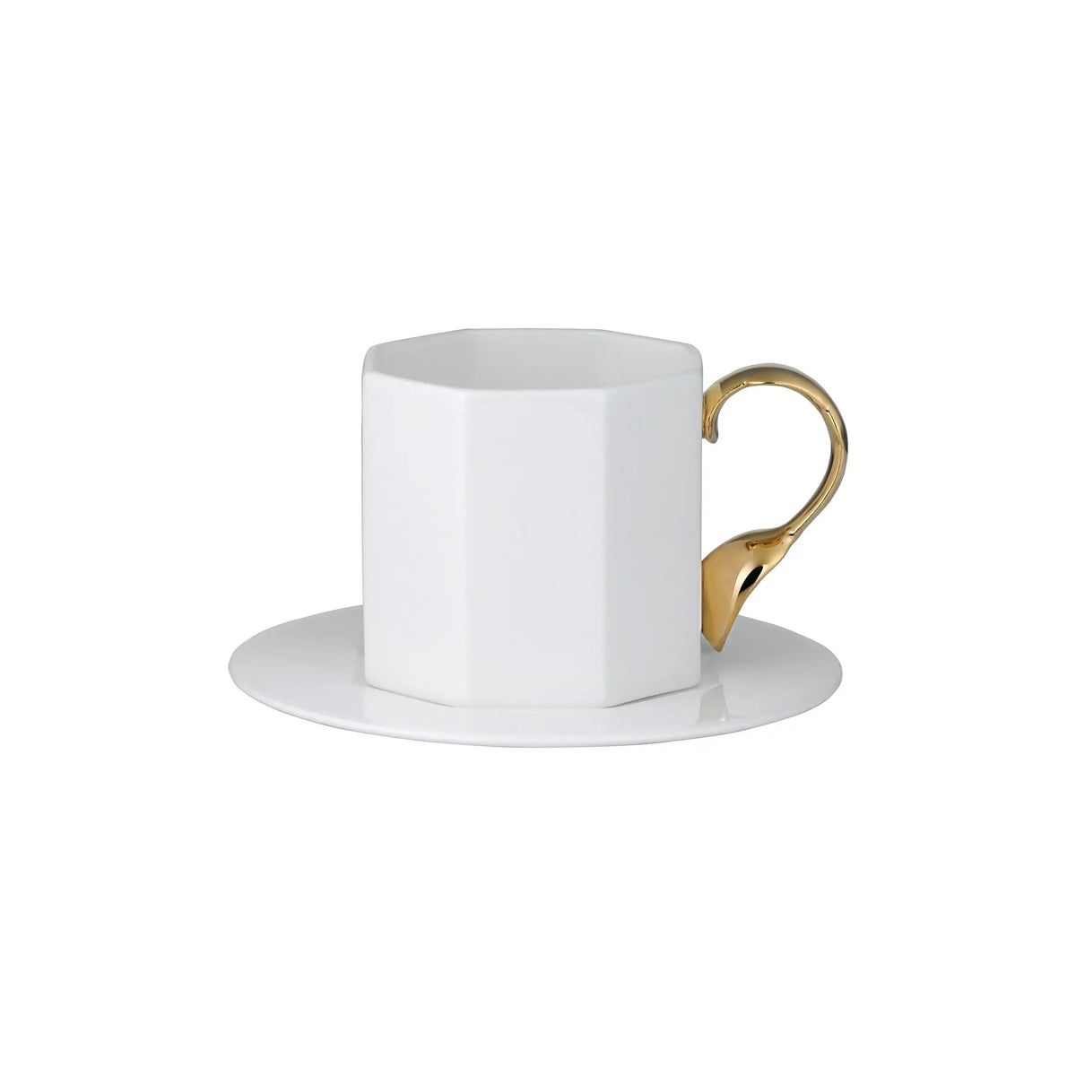 Cutlery Spoon Handle Cup & Saucer Set