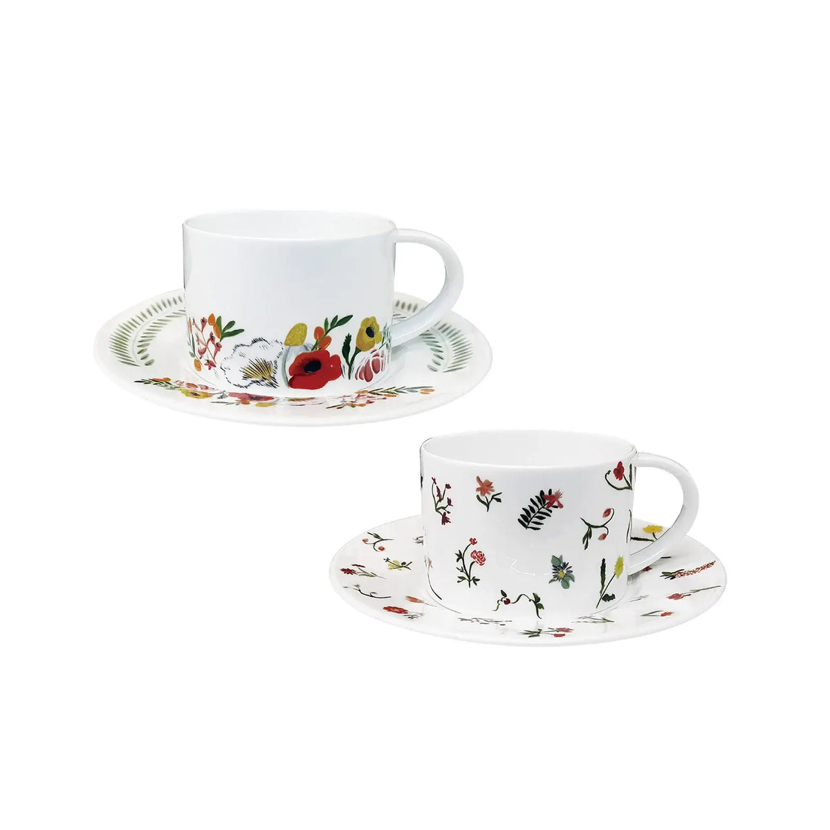 Language Of Flowers Cups & Saucers Set