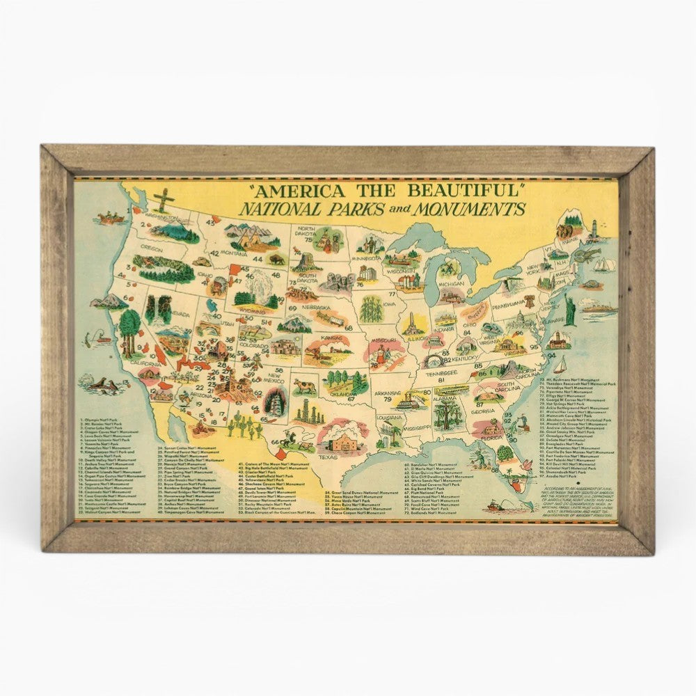 Vintage National Parks Pinboard