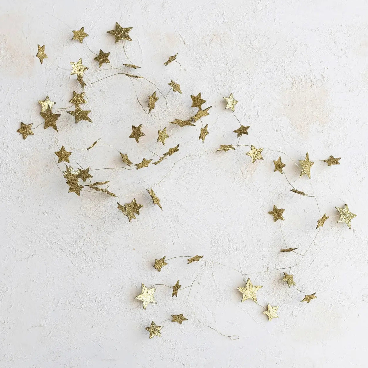 Glitter Paper Star Garland