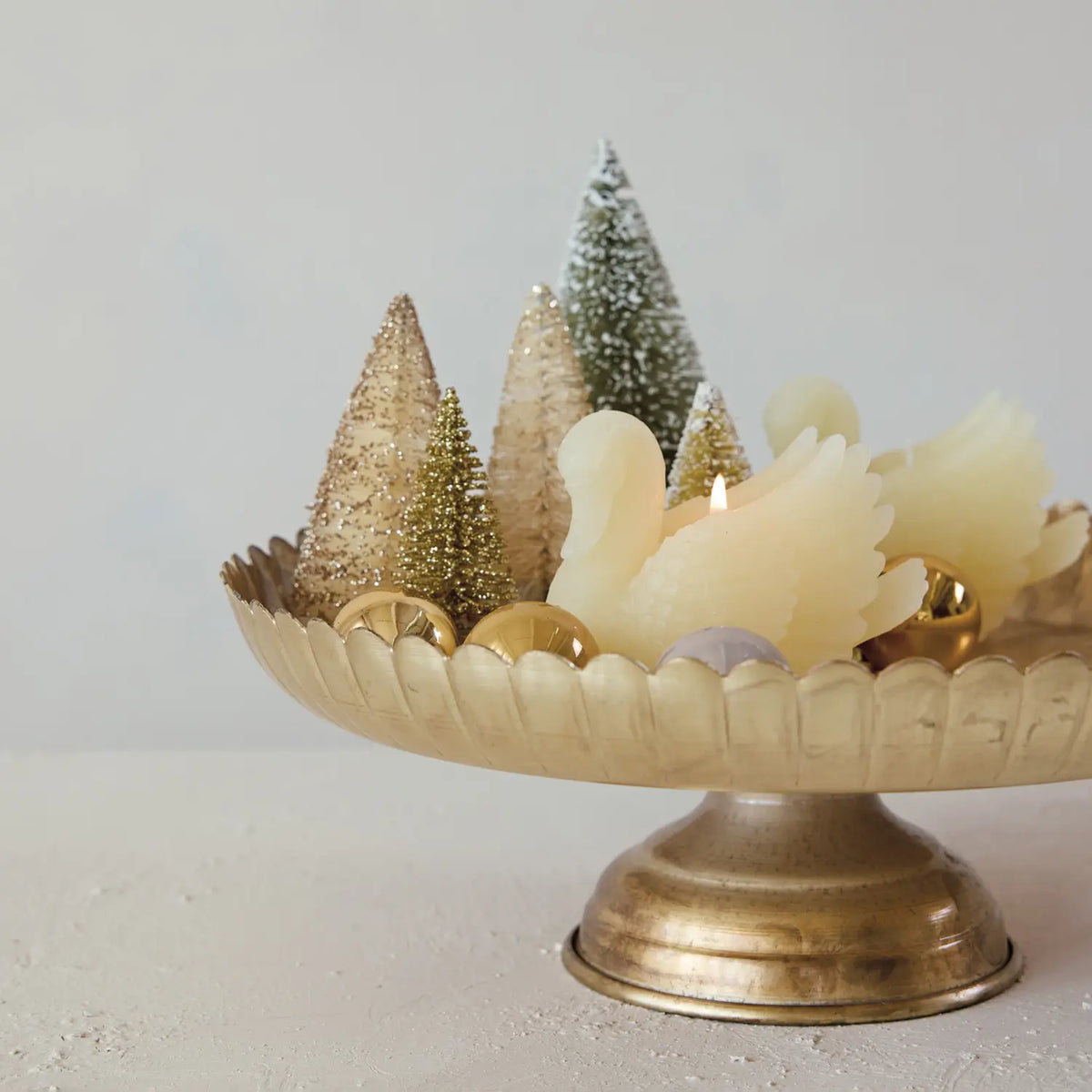 Swan Shaped Candle Set