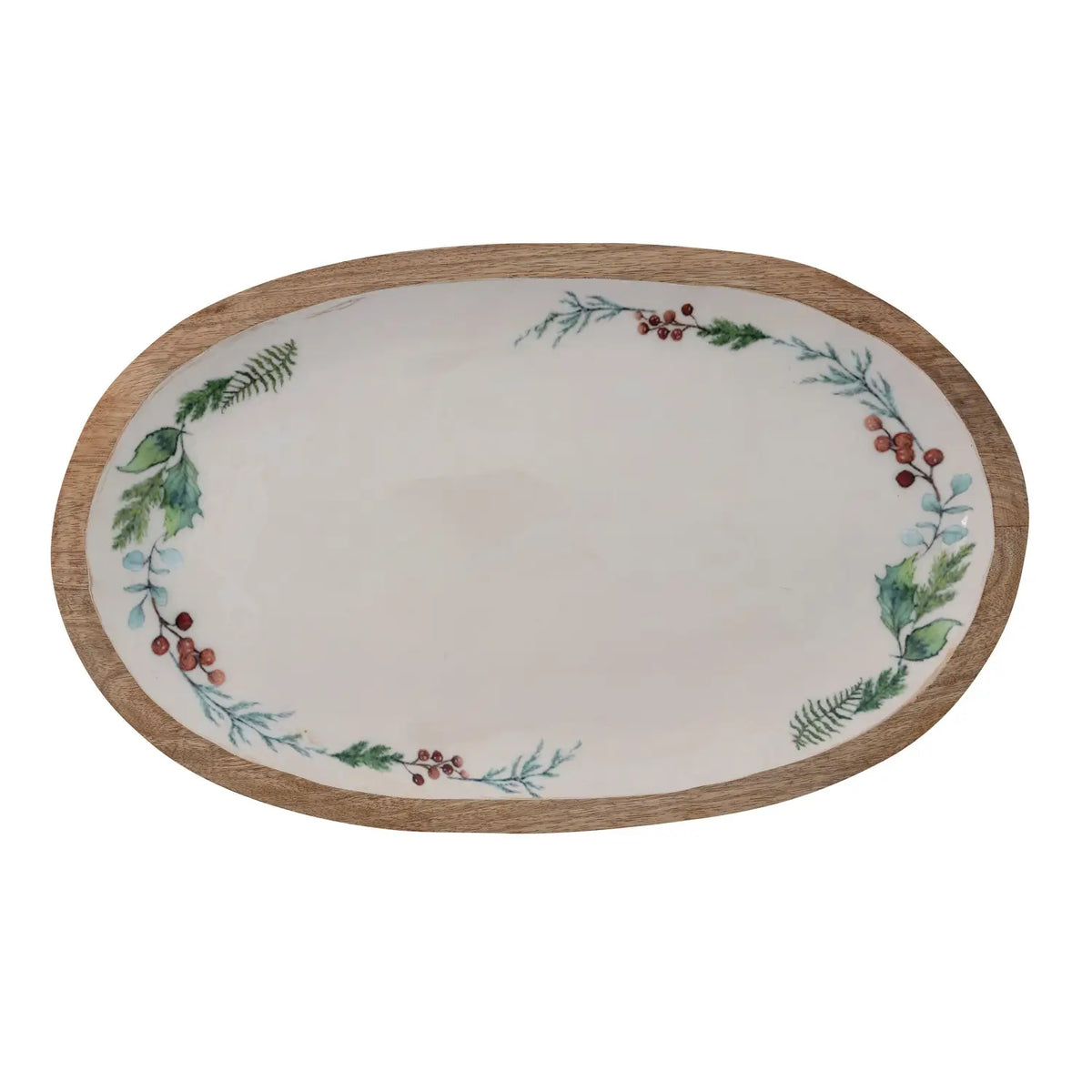 Seasonal Botanicals Wood Tray