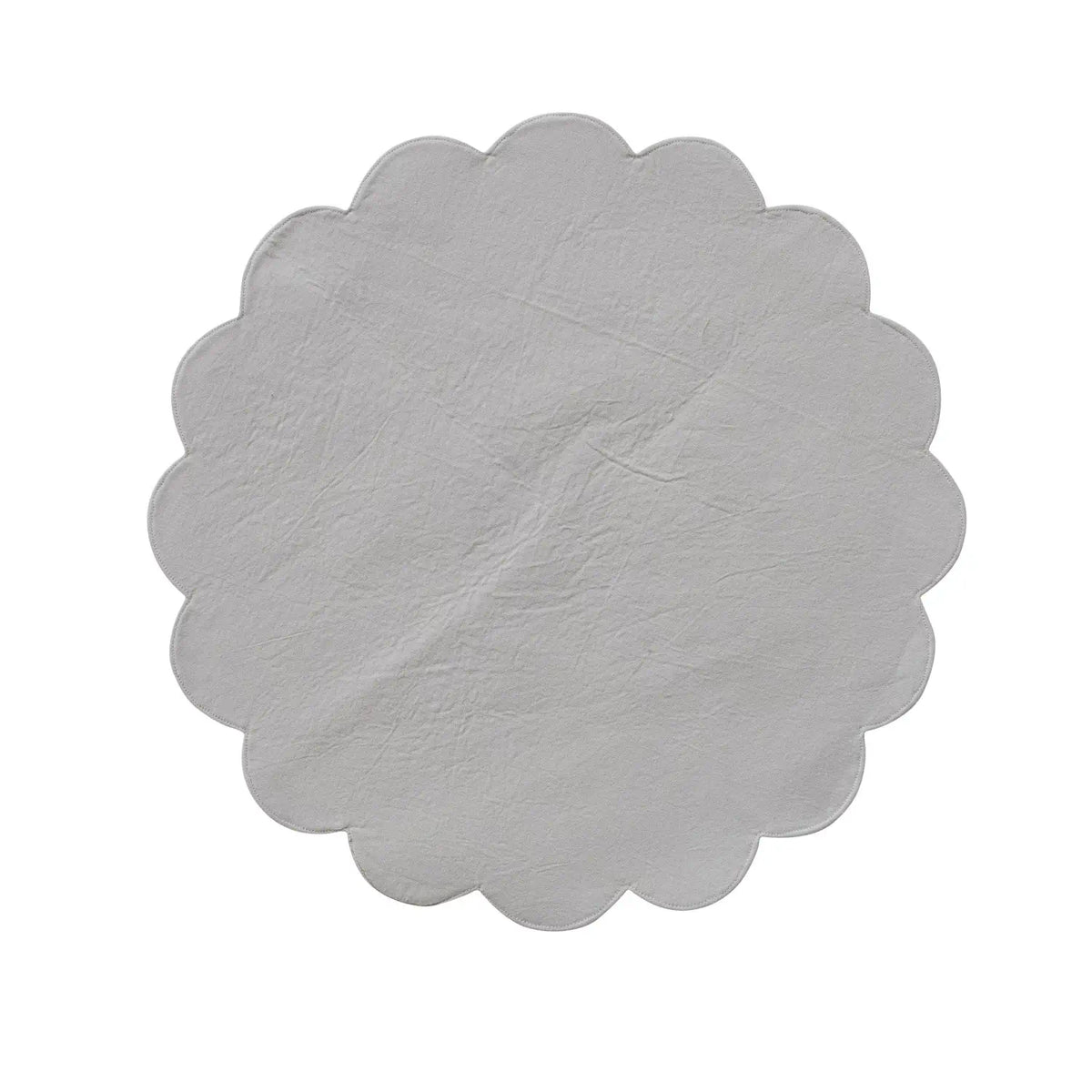 Mistletoe Scalloped Cotton Placemat
