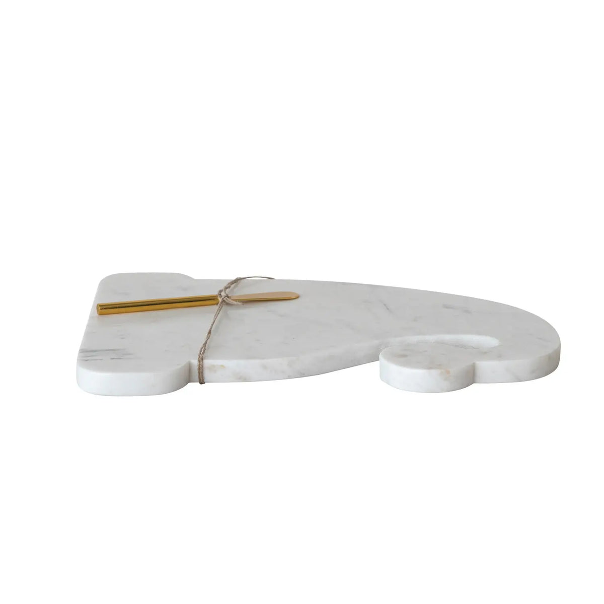 Marble Santa Hat Board & Canape Knife Set